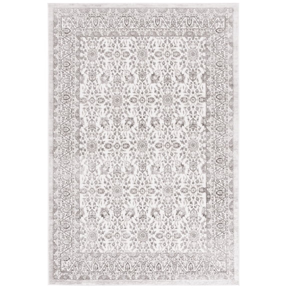 SAFAVIEH Orchard Jessalyn Abstract Polyester Area Rug, Ivory/Silver, 8' x 10'