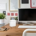 thumbnail image 4 of unbranded White Mini Trash Bin With Lid Small HIPS Minimalist Design 1Pcs, 4 of 8