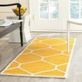 SAFAVIEH Cambridge Juan Geometric Wool Area Rug, Gold/Ivory, 5' x 8