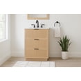 thumbnail image 2 of Meridian Furniture Willard 24" Natural Engineered Stone Bathroom Vanity, 2 of 13