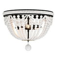 thumbnail image 3 of Warehouse of Tiffany IMC838A-3 16 in. Hudson Indoor 3-Light Iron Black & Gloss White Flush Mount Ceiling Light with Light Kit, 3 of 5