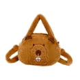thumbnail image 2 of Bolso bandolera de capibara con dibujos animados, suave y de peluche, ideal para picnics, fiestas y vacaciones., 2 of 9