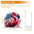 thumbnail image 3 of Flamingo American Flag Napkin Holder for Table Clear Napkin Stand Paper Holder Acrylic Organizer Dispenser Napkins for Dinner Kitchen Restaurant Room, 3 of 8