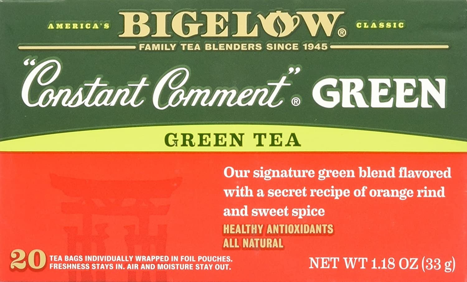 Bigelow Tea Constant Comment Green Tea -- 20 Tea Bags