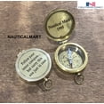 thumbnail image 6 of NauticalMart Brass Compass Gift Compass, Graduation Day Gifts Compass with leather case, 6 of 6