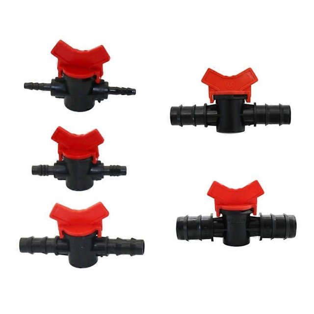 Industrial Horticultural Pipe Hose Connector Barbed Cranes valve Garden Hose Waterstop Connector for Inner diameter 5/8/13/16/21mm