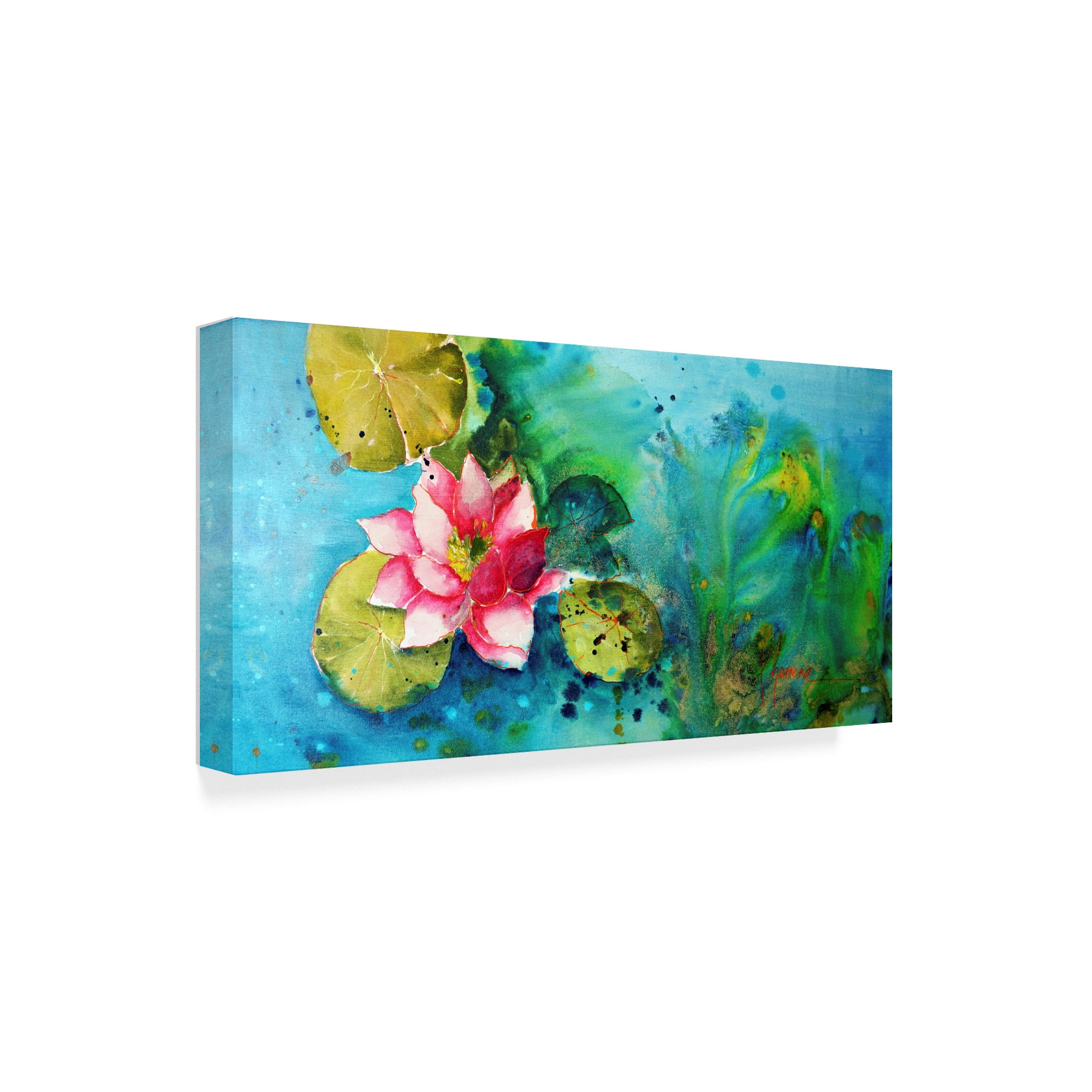 Trademark Fine Art 'Horizontal Flores VI' Canvas Art by Leticia Herrera