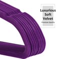 thumbnail image 3 of Katkuca Velvet Hangers 100 Pack, Non-Slip Clothes Hangers, Heavy Duty Hangers with 360 Rotating Hook, Slim Space Saving Suit Hangers for Clothes,Coat,Skirt,Pants, Purple, 3 of 8