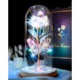 thumbnail image 1 of Regalos para el día de San Valentín Beferr Galaxy Glass Rose Forever Rose, 1 of 9