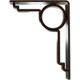 thumbnail image 4 of Ekena Millwork 2"W x 5 1/2"D x 8"H Maria Wrought Iron Bracket, (Triple center brace), Antiqued Bronze, 4 of 7