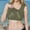 Army Green, variant on New Spring/summer Camisole Women's Undershirt With A Pair Of And A Wide Shoulder Undershirt With A Chest Pad And A Cup Integrated Vest. Crop Top for Girls plus Size Silk Camisole for Women Thick Tops