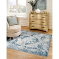 thumbnail image 3 of Rugs.com Monte Carlo Collection Rug – 3' Square Blue Medium Rug Perfect For Living Rooms, Kitchens, Entryways, 3 of 9