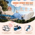 thumbnail image 3 of Spider Web Saucer Swing 40 Inch Round Swing for Kids and Adults Outdoor, High-Strength Braided Rope Base, Adjustable Hanging Straps, Supports Up to 750 lbs, Easy Installation for Backyard or Park Fun, 3 of 7