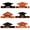 Saffron, variant on 6 Pcs Paper Graduation Cap Headbands, Handmade Saffron Mini Mortarboard Hair Accessories, Party Favors, Academic Celebration Costume Props, Accessory