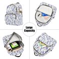 thumbnail image 5 of FORMRS Mini Backpack Purse for Women Quilted Travel Daypack Casual Shoulder Bag, Watercolor Lavender Pattern, 5 of 7