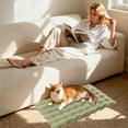 thumbnail image 6 of Thick Self-Warming Pet Pad - Heating Thermal Mat for Dogs & Cats, Soft Warm Blanket for Feral & Indoor Pets, Durable Comfortable Pet Bed Mat, 19.69*13.78in, Green, 6 of 6