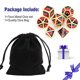 thumbnail image 1 of UONUOT 7pcs DND Juego de dados de metal con bolsas negras D&D Dados poliédricos para mazmo UONUOT UONUOT, 1 of 2