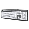 thumbnail image 3 of Computer Large Print Wired Keyboard with 104 Keys Cable Fluent Typing Lightweight USB Keyboards Cable Input Equipment Keypad Elderly Weak Sight, 3 of 8
