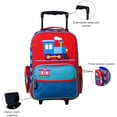 thumbnail image 4 of Wildkin Kids Rolling Suitcase for Boys & Girls, Perfect for School & Overnight Travel, Carry-On Size (Trains, Planes & Trucks Blue), 4 of 7
