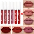 thumbnail image 1 of Lápiz labial mate antiadherente de 18 colores, brillo labial duradero, 6 cajas de 15 ml, 1 of 3