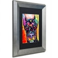 thumbnail image 2 of Trademark Fine Art "Doberman" Canvas Art by Dean Russo, Black Matte, Silver Frame, 2 of 4