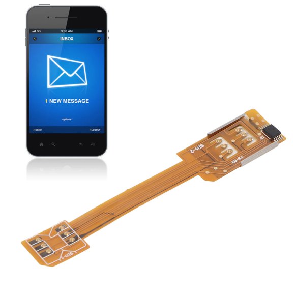 Adaptateur d'Extension de Carte SIM, Mâle à Femelle Nano SMI à SIM Standard Installation Facile Rallonge de Carte SIM pour Voyage en Plein Air