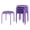 Purple, variant on VECELO 11.8" H 6-Piece Stacking Stools Decoration Flexible Seating for Home, Classroom, Assorted Color