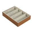 thumbnail image 2 of 4 Grid Jewelry Sunglass Show Tray Glasses Display Storage Organizer Box Eye Glasses Holder Container Eyeglasses Eyewear Storage Case wood color, 2 of 13