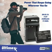 Ultimaxx Essential Nikon Z8 Mirrorless Camera Bundle (Body Only) - Includes: 128GB Extreme Memory Card, 1x Replacement Battery, Rapid Travel Charger & More (23pc Bundle)