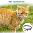 thumbnail image 3 of Floral Bell Pet Collar, Elegant Soft Polyester Neck Strap with Decorative Flower for Cats and Dogs, A, 3 of 5