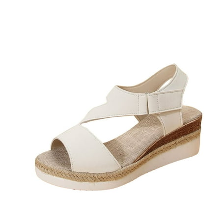 

Wedge Sandals for Women UK Ladies Espadrilles Wide Fit Snakeskin Sandals Clearance Slingback Wedge Sandals Peep Toe Cross Over Ankle Strap Summer Platform Sandals Beach Pool Shoes