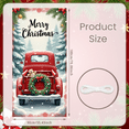 thumbnail image 3 of Christmas Truck Banner with Red Plaid Decorative Wreath for Holiday Party Decoration Outdoor Festivity Winter Celebration, 3 of 9