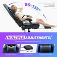 thumbnail image 4 of CONCETTA Gaming Chair with Headrest and Lumbar Pillow, Ergonomic Blue, 4 of 6