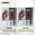 thumbnail image 2 of ANENG AN9205A Multimètre Numérique 3 1/2 Affichage LCD Compteur Manuel Universel Résistance AC DC Transistor Testeur Ampèremètre Multifonctionnel avec Rétroéclairage Testeur NCV Rouge, 2 of 8