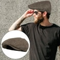thumbnail image 2 of Youmylove Traditional Style Modern Fashion Popular Men'S Herringbone Hat, 2 of 7