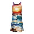 thumbnail image 4 of BangWanChi Dresses for Women 2024 Casual Spring Women's Summer Casual Loose Sleevless Crew Neck Dress, 4 of 5