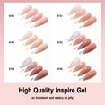 thumbnail image 3 of Candy Lover Jelly Gel Nail Polish Kit, 6 Colors Translucent Jelly Sheer Nudes Brown Grey Gel Polish, Soak Off UV LED Nail Polish, Nail Art Gift Set for Women, 3 of 8