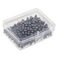 thumbnail image 3 of KLKCMS 400 Piece Color Beads Head Push Pins Office Drawing Pins Black gold, 3 of 9