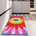 thumbnail image 4 of Colorful Tie Dye Mandala Pattern Kitchen Rug Mat,Kitchen Runner Rugs Non Skid Washable,Decorative Kitchen Floor Mats for Kitchen,Sink,Laundry,17"X47", 4 of 5