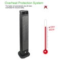 thumbnail image 4 of Calentador espacial de torre de cerámica oscilante digital de lujo de 30" con termostato ajustable, control remoto y protección de seguridad, 4 of 5