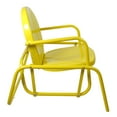 thumbnail image 4 of Northlight Outdoor Retro Metal Tulip Glider Patio Chair, Yellow, 4 of 4