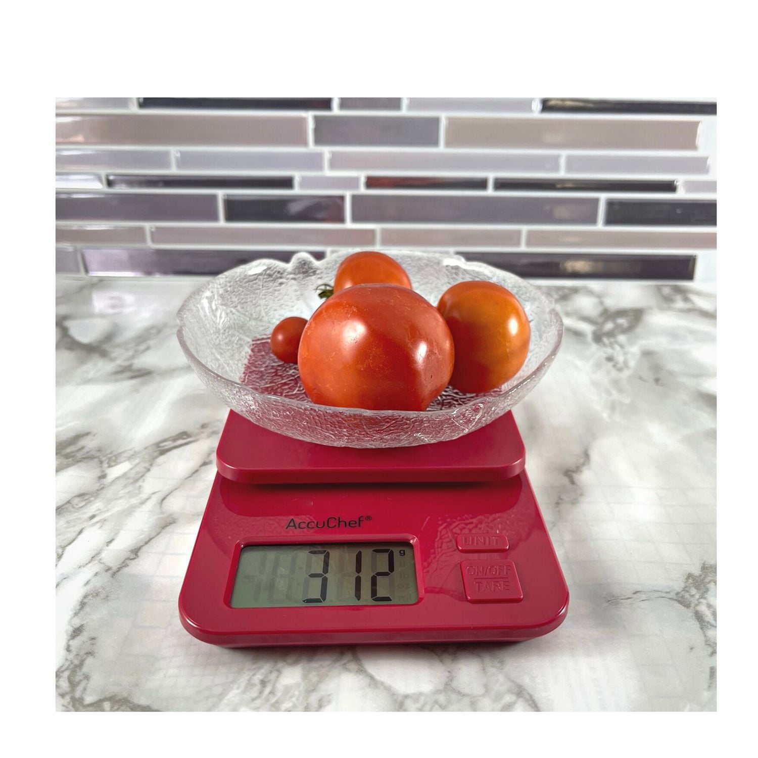 Balance De Cuisine Numérique Ronde 5 Kg – Écran LCD, Fonction Tare, Design Motivant "Count The Memories Not The Calories"