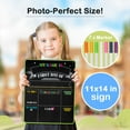 thumbnail image 6 of DOLLAR BOSS First and Last Day Chalkboard Signs, 14”x11” Double-Sided Reusable And Erasable Chalkboard with 7 Colorful Chalk Markers, Portable Dry Erase Chalk Board Ideal Photo Memory Kindergarten, 6 of 10
