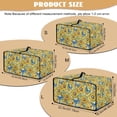 thumbnail image 7 of Renewold Toaster Oven Protection Case with Accessory Pockets Dustproof Microwave Oven Air Fryer Protector Polyester Small Appliance Cover, 22.5 x 18.5 x 13 Inches, Butterfly Sunflower, 7 of 7