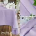thumbnail image 5 of Textured Linen Tablecloth Rectangle 60x84 Water Resistant Spill-Proof Wipeable Purple Table Cloth Wrinkle Free Fabric Dining Table Cover for Birthday Wedding Easter Spring Party, 5 of 6