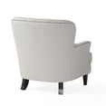 thumbnail image 6 of YYAo Modern Accent Chairs with Ottoman,Comfy Light Gray Armchair for Bedroom,Living Room Upholstered Sofa Chair Reading Chair for Small Spaces, 6 of 14