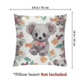 Cute Print Throw Pillow Covers Set of 2 Square Cushion Case Decorative