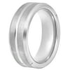 Men's Tungsten 8MM Grooved Comfort Fit Wedding Band by Brilliance Fine Jewelry - Mens Ring