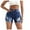 Dark Blue, variant on Xixinqiwan No Boundaries Women's Casual Stretchy Denim Shorts High Waisted Butt Lift Ripped Raw Hem Jeans Shorts Plus Size