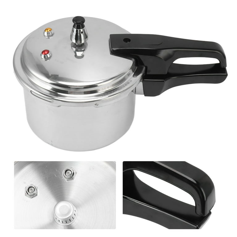 Stainless Steel Pressure Cooker, Food Grade 18cm Bottom 3L Stainless Steel  Pressure Cooker Exquisite Workmanship Reliable Performance For Induction